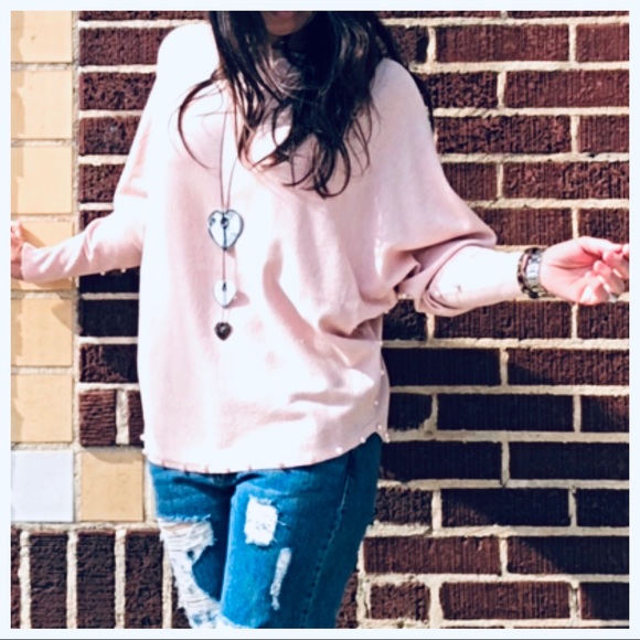 LAST ONE ✨PARIS✨ Cashmere blend pearl trim sweater - Picture 2 of 8